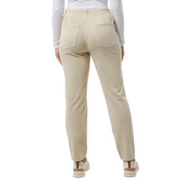 32 Degrees Womens Knit Stretch Elastic Waist Twill Pant, Tan, Size L - Picture 5 of 5